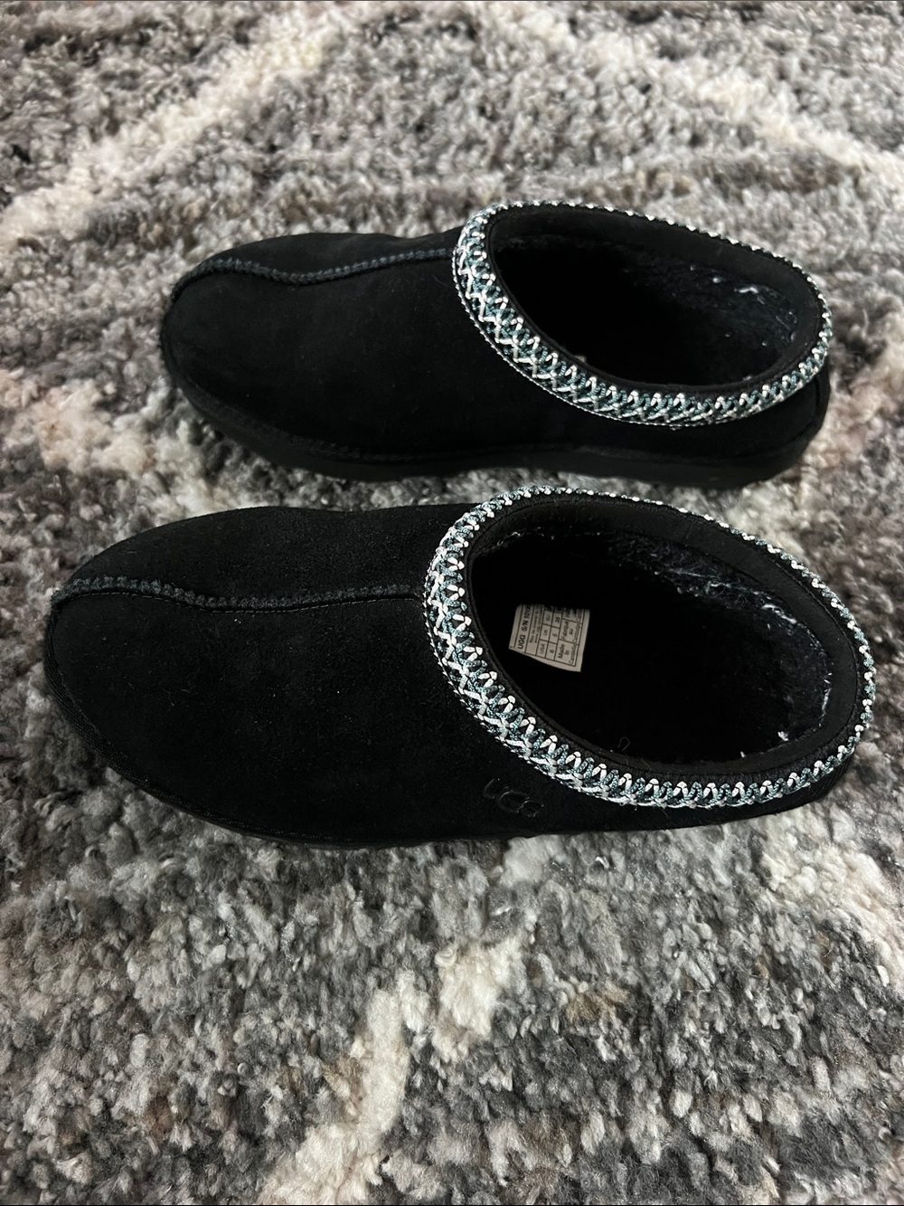 UGG Tasman Slippers Black size 6
